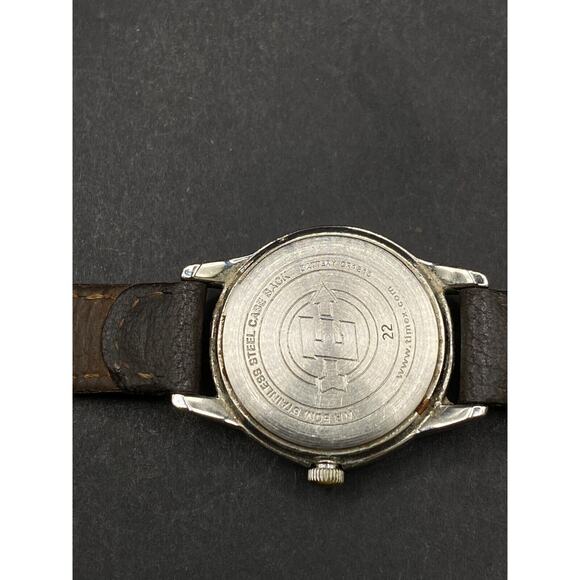 Timex Expedition Watch Women's Silver Tone 22 Indiglo WR50 Brown Leather Band - Picture 6 of 14